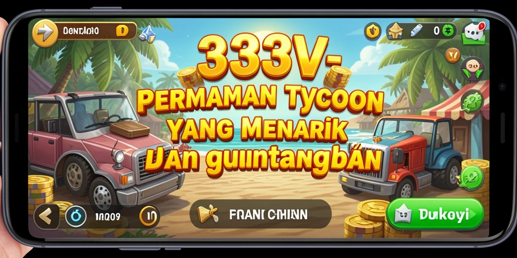 Screenshot gameplay Tycoon yang menunjukkan pengelolaan bisnis yang dinamis.