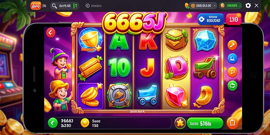 Tampilan menarik saat bermain permainan Slot 666J.