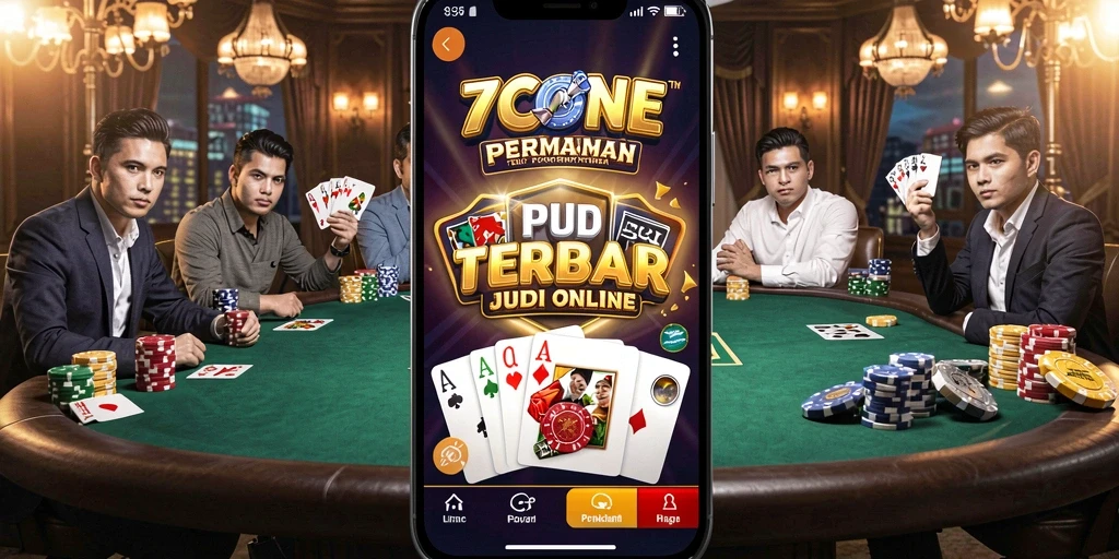 Tampilan gameplay poker yang menarik dan menantang di 7CONE.