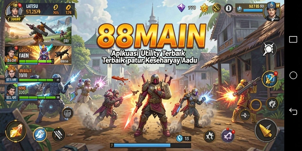 Tampilan antarmuka 88MAIN yang modern dan intuitif.