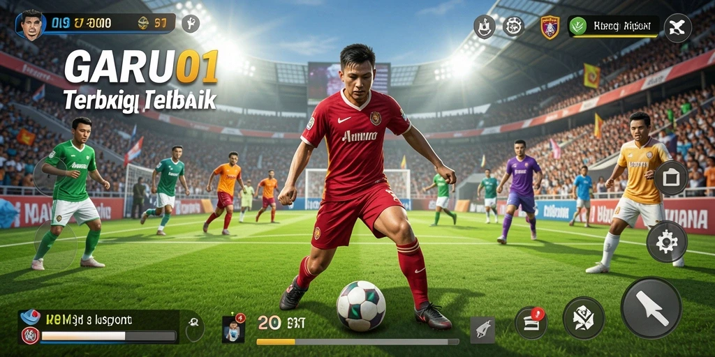 Tampilan gameplay seru dari BARU01 dalam aksi olahraga.
