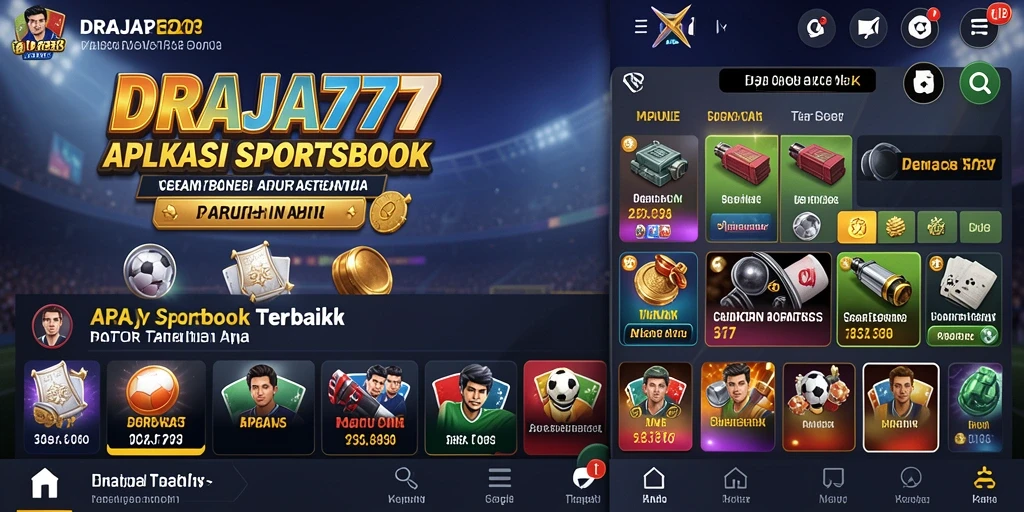 Ilustrasi menarik dari gameplay DRAJA777 dalam taruhan Sportsbook.