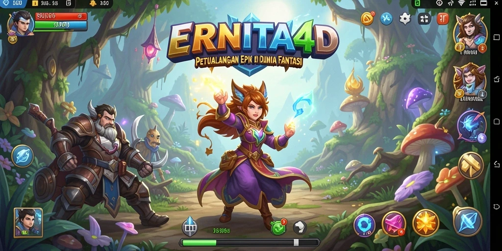 Gambar tampilan gameplay RPG ERNITA4D yang mendebarkan dan penuh aksi.