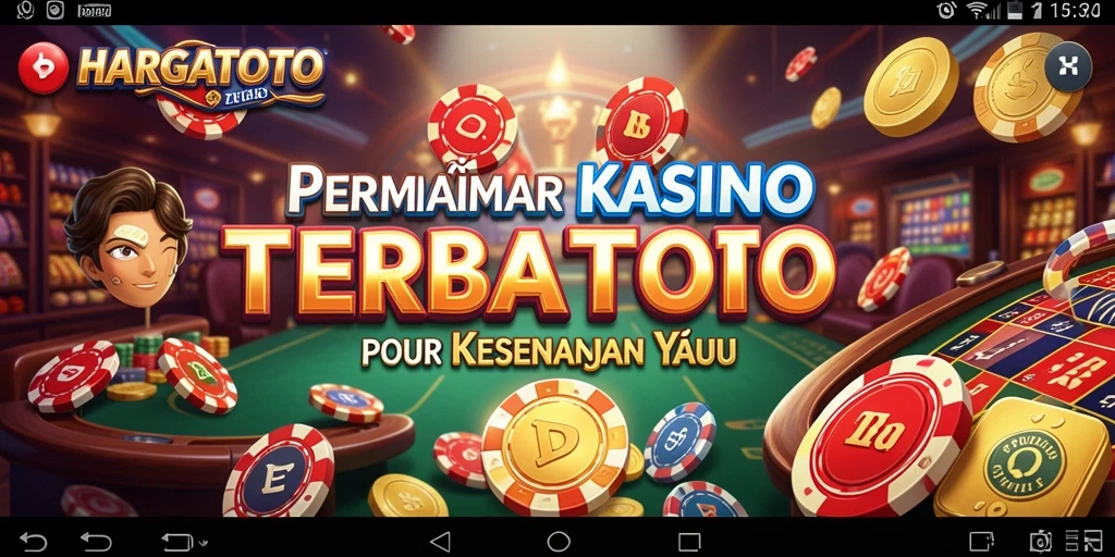 Screenshot gameplay HARGATOTO yang menampilkan fitur Kasino yang menarik.