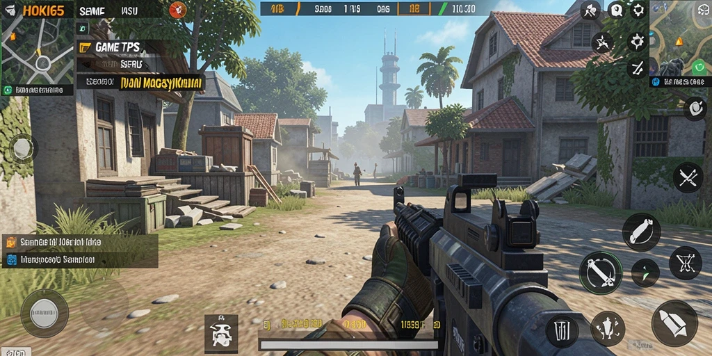 Screenshot HOKI65 menampilkan aksi seru dalam gameplay TPS.