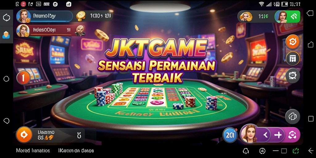 Tampilan menarik gameplay JKTGAME dengan berbagai permainan Kasino.