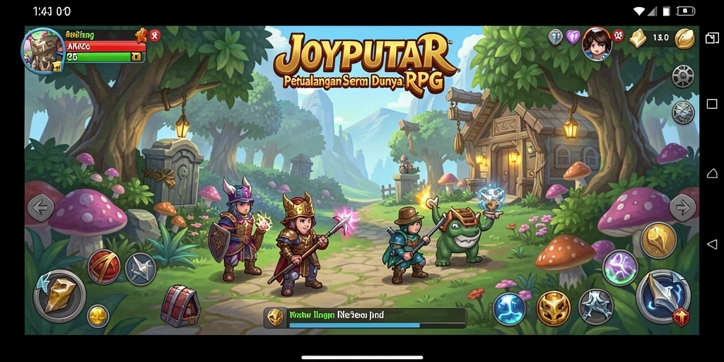 Tampak gameplay seru dalam dunia RPG JOYPUTAR.