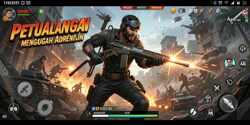 Tampilan gameplay KNO89 yang mendebarkan dan penuh aksi.