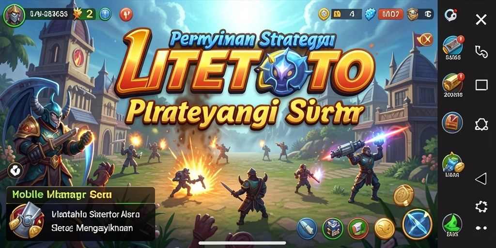 Tampilan gameplay LITETOTO yang menegangkan dan penuh strategi.