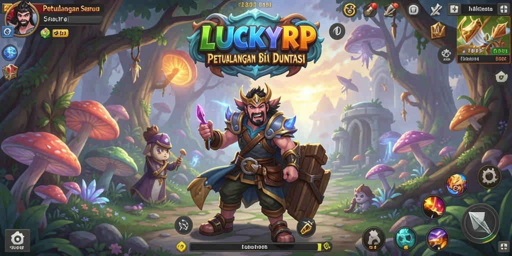 Tampilan gameplay seru di dunia petualangan LUCKYRP.