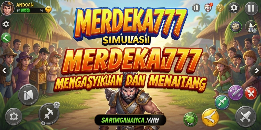 Tampilan gameplay menarik dalam MERDEKA777 yang menunjukkan interaksi karakter.