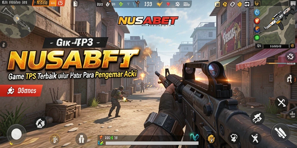 Screenshot gameplay NUSABET menunjukkan pertempuran yang mendebarkan antara pemain.