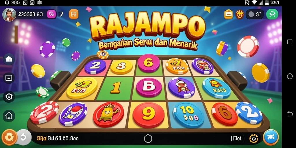 Tampilan gameplay seru di RAJAMPO saat bermain Bingo.