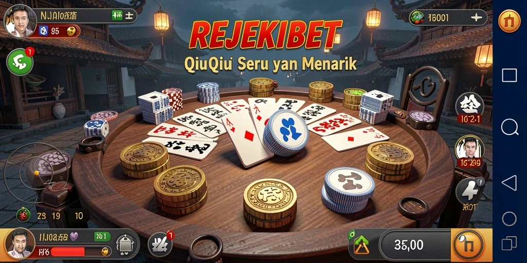 Tampilan menarik dalam permainan QiuQiu REJEKIBET.