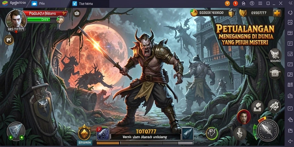 Tampilan gameplay TOTO777 yang dinamis dan penuh aksi.